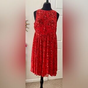 NWOT - Torrid Red Floral Dress